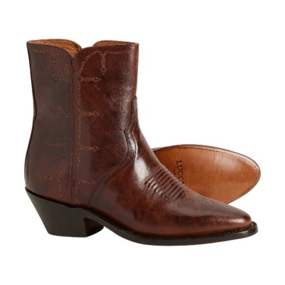 Lucchese M6045 Chain Stitch Western Boots - Leather (For Women) - Picture 1 of 6